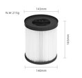 Filter pre vysávač PARKSIDE PWD 12/20/25/30/35/A1/A2/B1/C1/PNTS 1400 H4