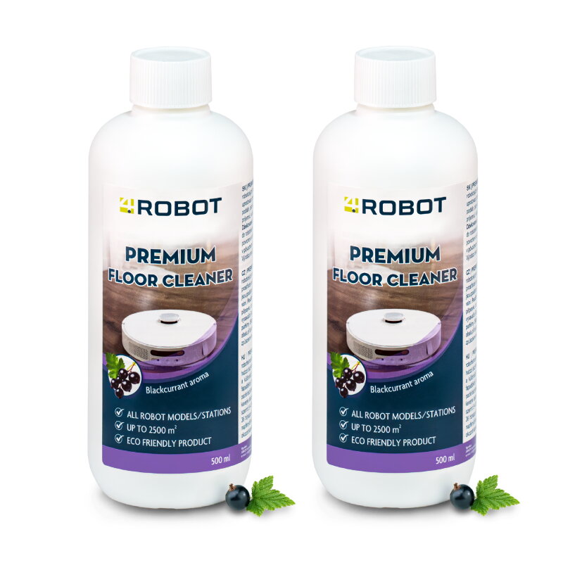 4Robot čistiaci prostriedok pre robotické vysávače s mopovaním – 2x500ml 4Robot čistiaci prostriedok pre robotické vysávače s mopovaním – 2x500ml