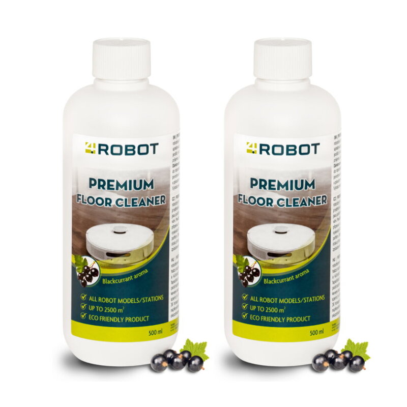4Robot čistiaci prostriedok pre robotické vysávače s mopovaním – 2x500ml 4Robot čistiaci prostriedok pre robotické vysávače s mopovaním – 2x500ml