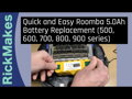 iRobot Roomba Batéria 500 600 700 800 900 Ni-MH 3,0 mAh